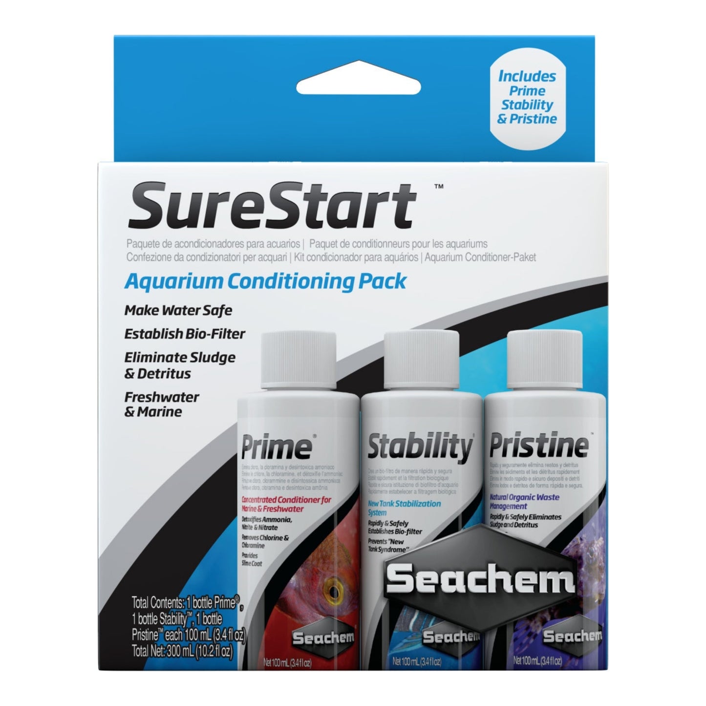 Seachem Laboratories SureStart Aquarium Conditioning Pack 1ea/3 pk