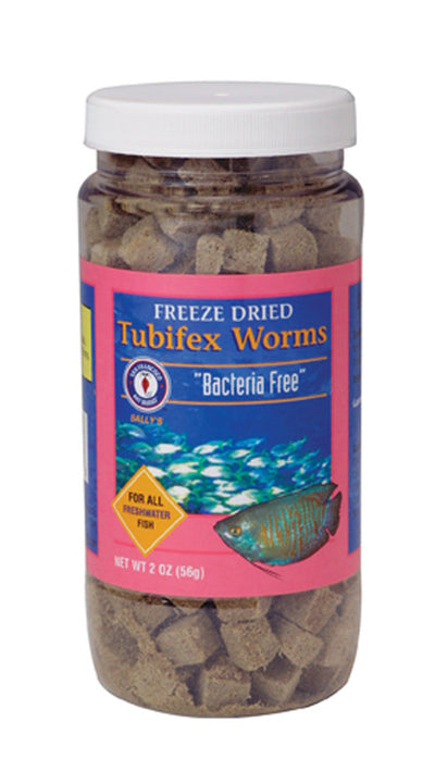 San Francisco Bay Brand Bacteria Free Tubifex Worms Freeze Dried Fish Food 56 g 1ea/2 oz