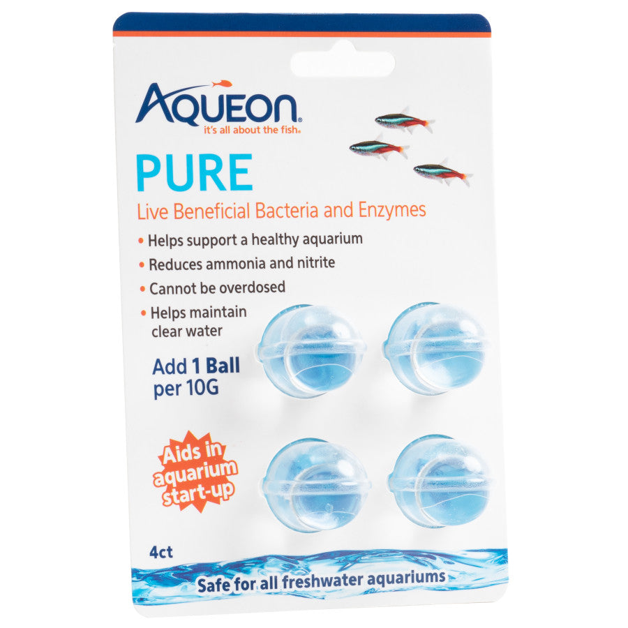 Aqueon PURE Live Beneficial Bacteria 4 Pack, 6ea/10 gal