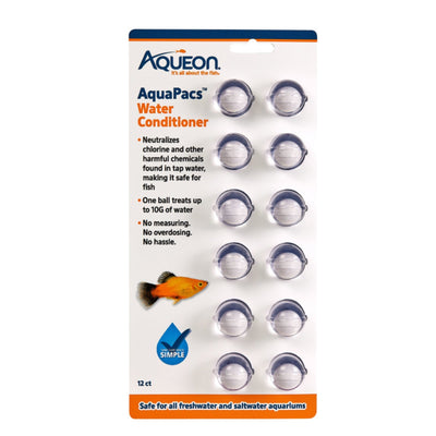 Aqueon AquaPacs Water Conditioner 6ea/12 pk, 10 gal