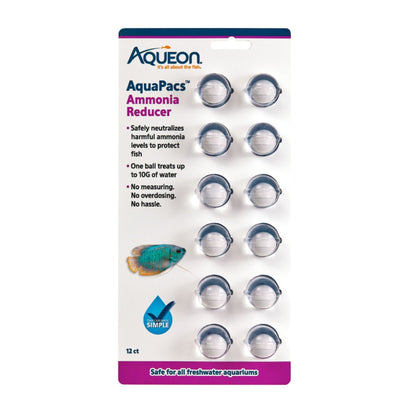 Aqueon AquaPacs Ammonia Reducer 6ea/12 pk, 10 gal