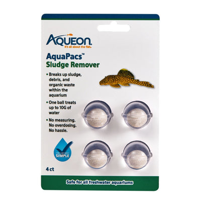 Aqueon AquaPacs Sludge Remover 6ea/4 pk, 10 gal
