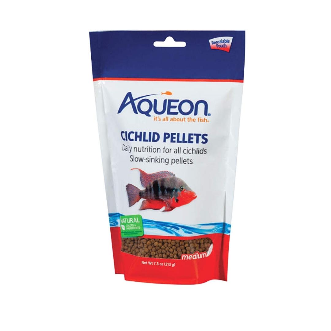 Aqueon Cichlid Food 1ea/Medium 7.5 oz