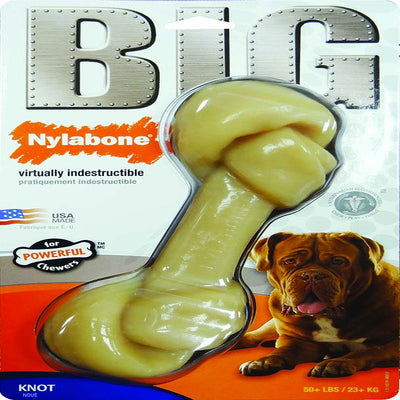 Nylabone Power Chew Knot Bone BIG Dog Chew Toy Chicken 1ea/XXL/Monster - 50++ lb