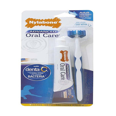 Nylabone Advanced Oral Care Triple Action Dog Dental Kit