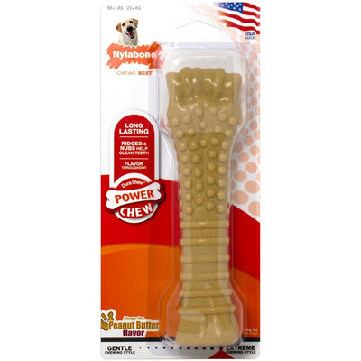 Nylabone Power Chew Dog Toy Peanut Butter 1ea/XL/Souper - 50+ lb