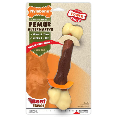 Nylabone Power Chew Femur Dog Bone Alternative Beef 1ea/Large/Giant - Up To 50 lb