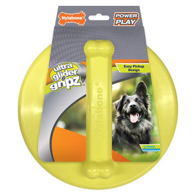 Nylabone Power Play Ultra Glider Gripz Dog Flying Disc 1ea/Large/Giant - Up To 50 lb