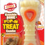 Nylabone Puppy Power Chew Knuckle Bone & Pop-In Puppy Treat Toy Combo Chicken 1ea/Medium/Wolf - Up To 35 lb