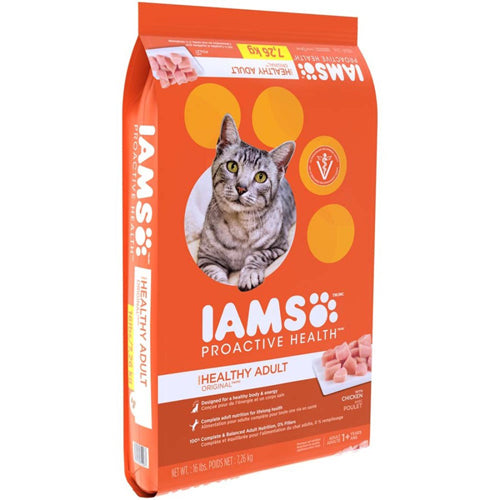 IAMS Proactive Health Adult Dry Cat Food Chicken 1ea/16 lb