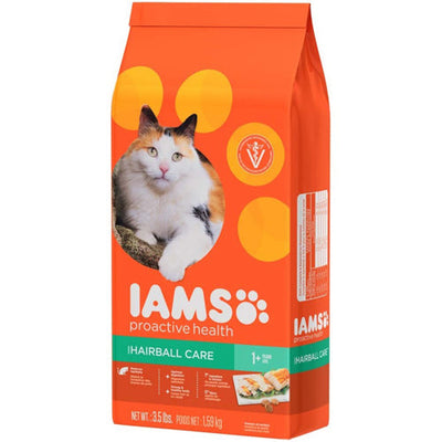 IAMS Proactive Health Hairball Care Adult Dry Cat Food Chicken & Salmon 1ea/3.5 lb