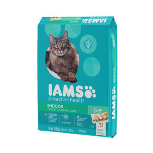 IAMS Proactive Health Weight Control & Hairball Care Indoor Adult Dry Cat Food Chicken & Turkey 1ea/7 lb
