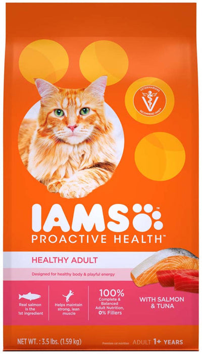 IAMS Proactive Health Adult Dry Cat Food Salmon 1ea/3.5 lb