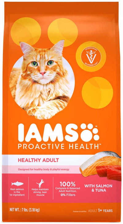 IAMS Proactive Health Adult Dry Cat Food Salmon 1ea/7 lb