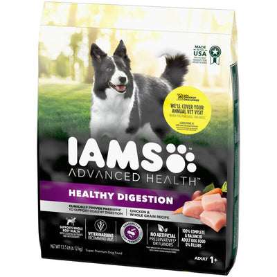 IAMS Advanced Healthy Digestion Adult Dry Dog Food Chicken & Whole Grains 1ea/13.5 lb