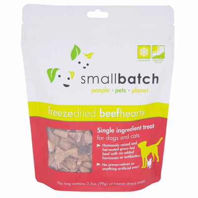 Small Batch Freeze Dried Beef Hearts - 3.5oz.