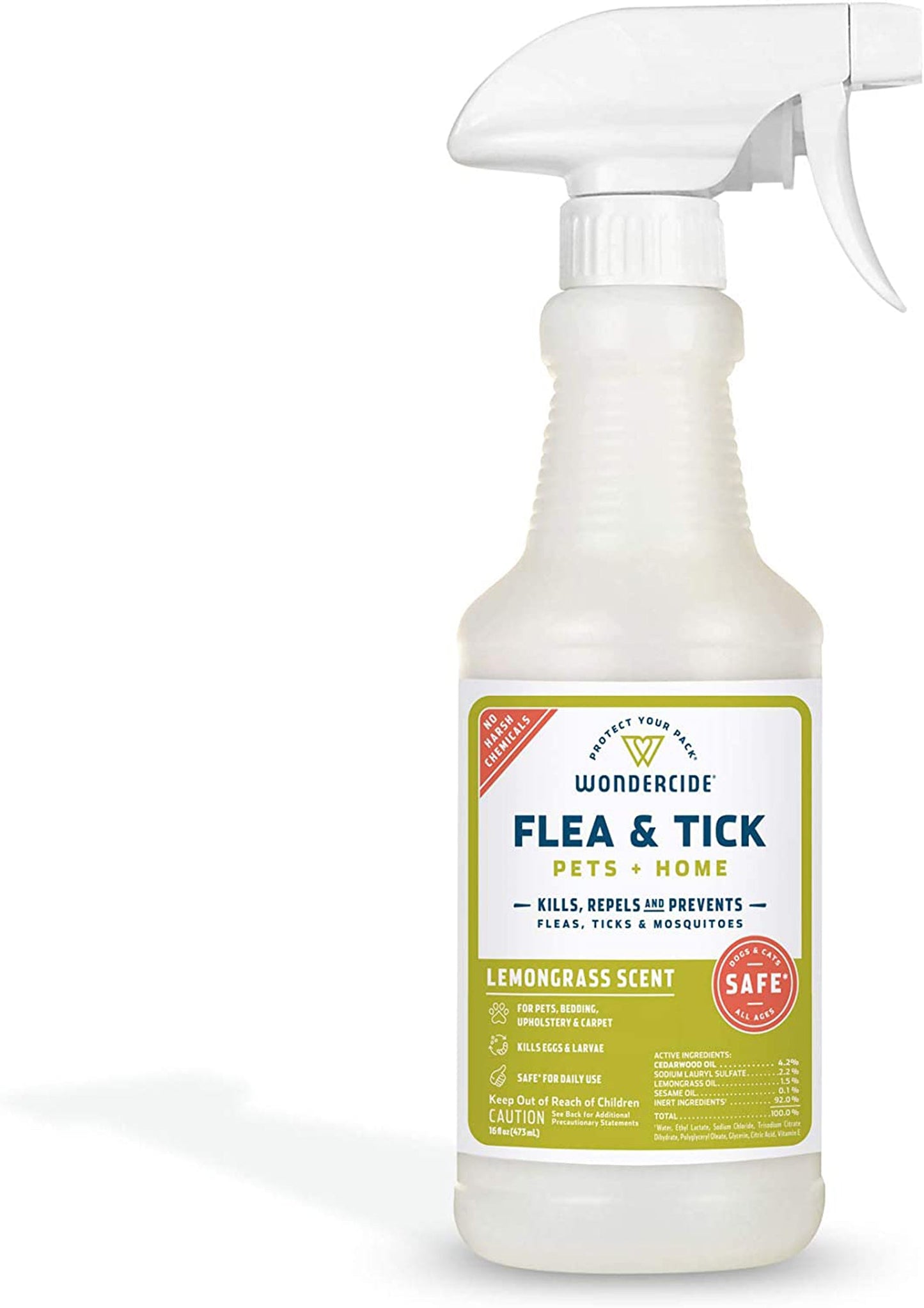 Wondercide Flea Tick And Mosquito Control Spray 16 oz.-Lemongrass