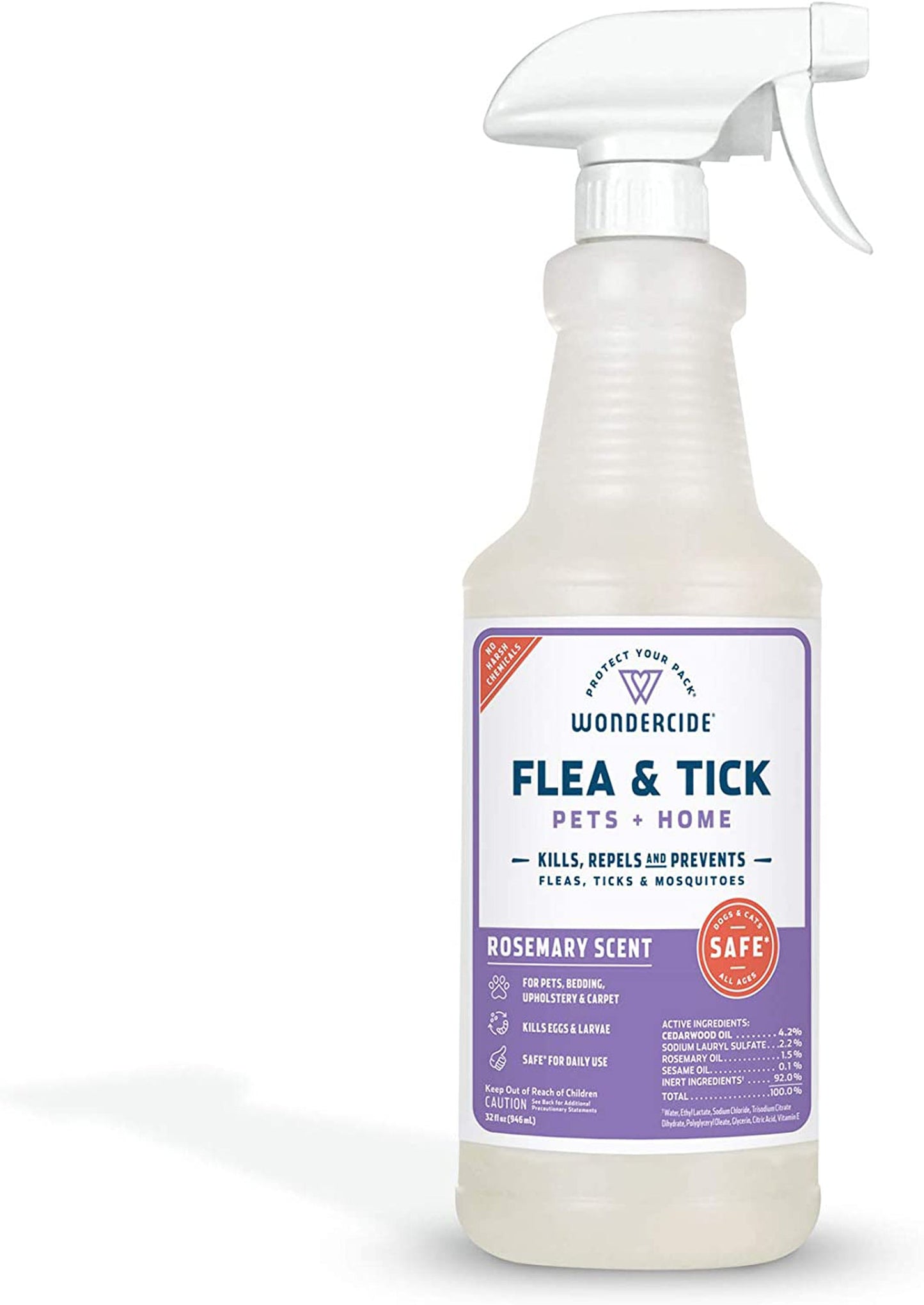 Wondercide Flea Tick And Mosquito Control Spray 32 oz.-Rosemary