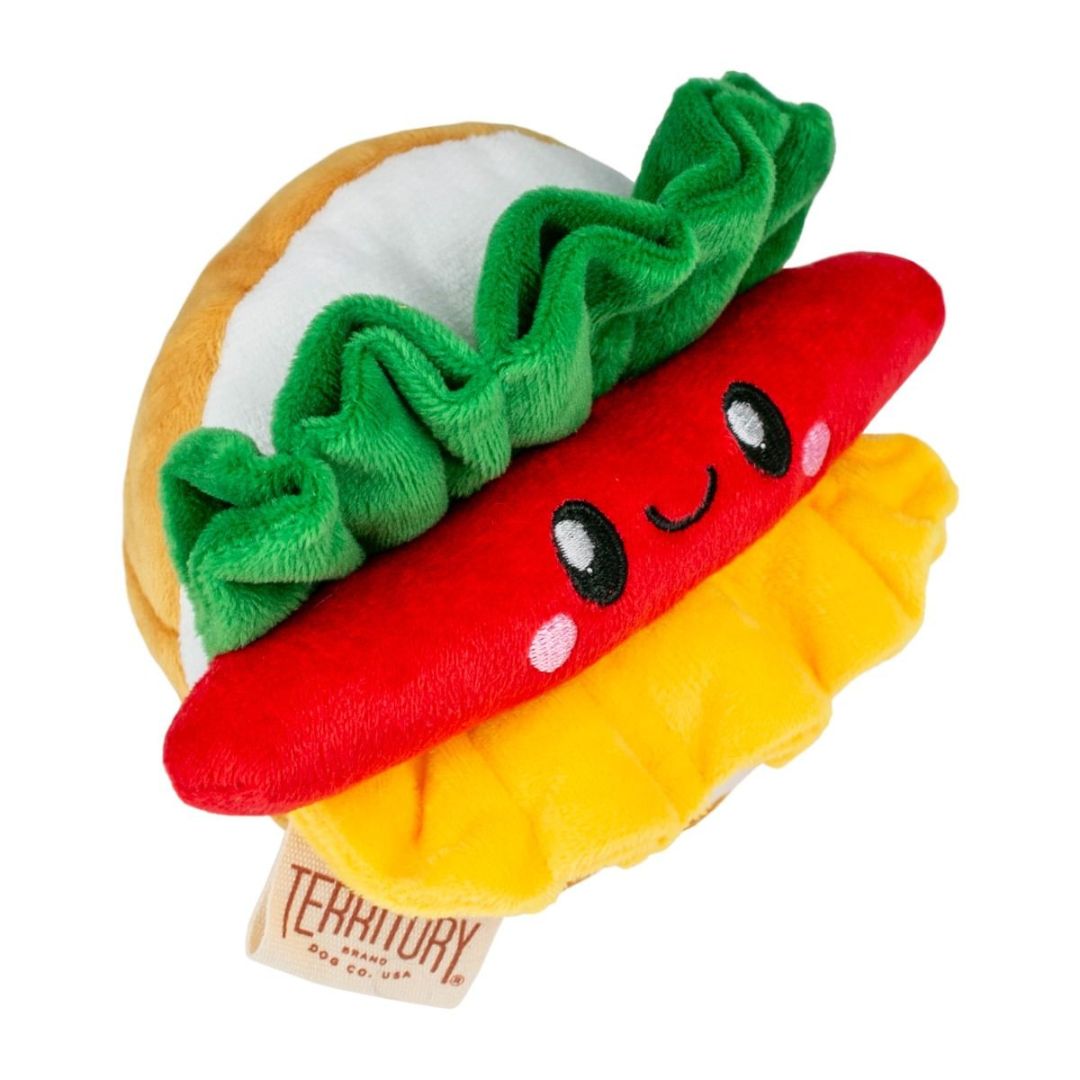 Territory Dog Plush Hotdog 8 Inch