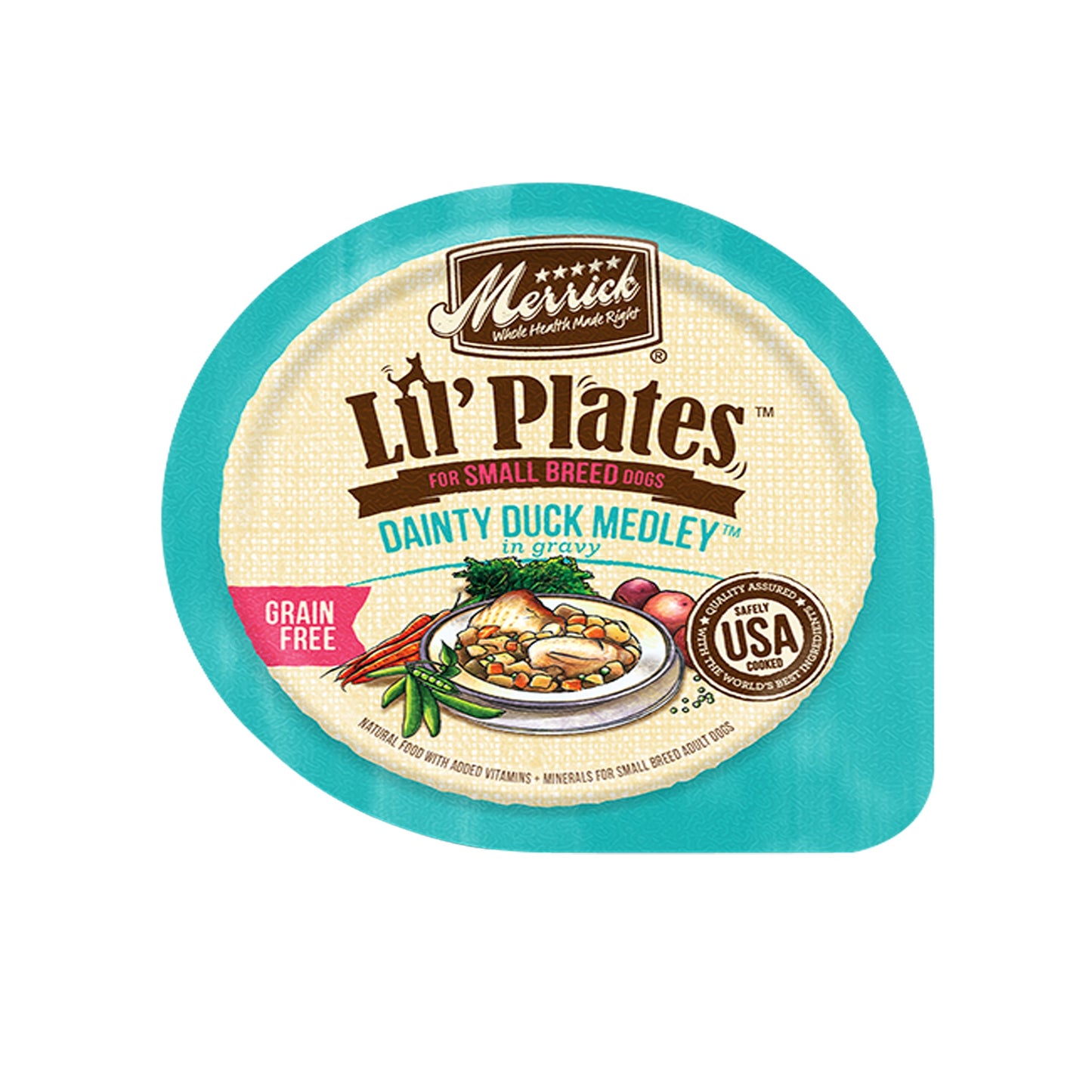 Merrick Lil Plates Grain Free Dainty Duck Medley Dog Food 3.5oz. (Case of 12)