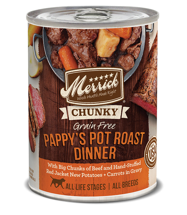 Merrick Dog Chunky Pappy Pot Roast 12.7oz. (Case of 12)