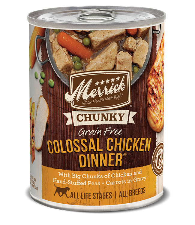 Merrick Dog Chunky Colossal Chicken 12.7oz. (Case of 12)