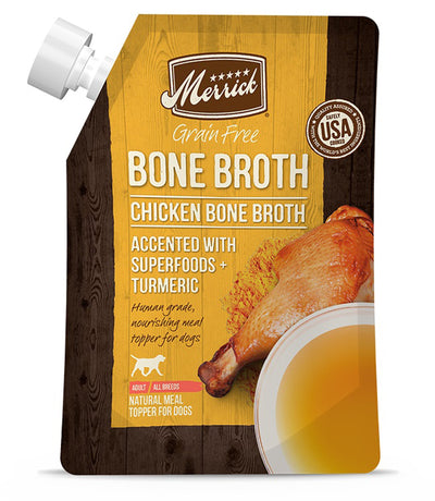 Merrick Dog Bone Broth Grain Free Chicken 7oz. (Case of 14)