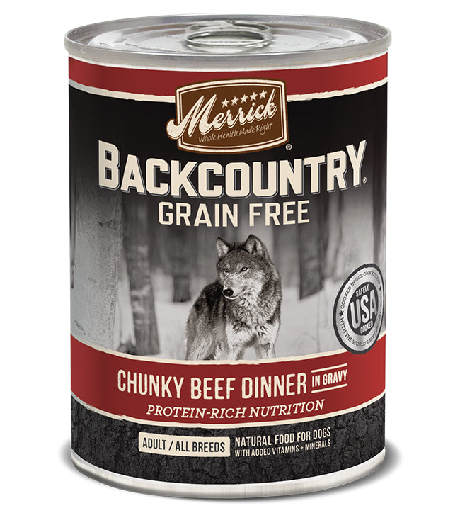 Merrick Backcountry Chunky Beef Dinner 12.7oz. (Case of 12)