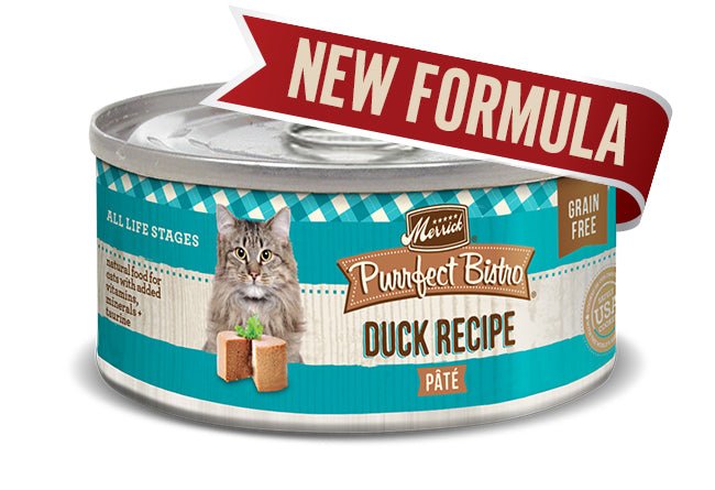 Merrick Cat Purrfect Bistro Bistro Duck Pate 3oz. (Case of 24)