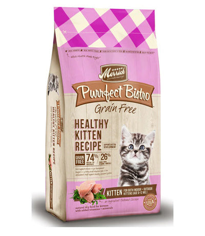 Merrick Cat Purrfect Bistro Grain Free Healthy Kitten 4Lb