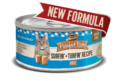 Merrick Cat Purrfect Bistro Surf & Turf 3oz. (Case of 24)