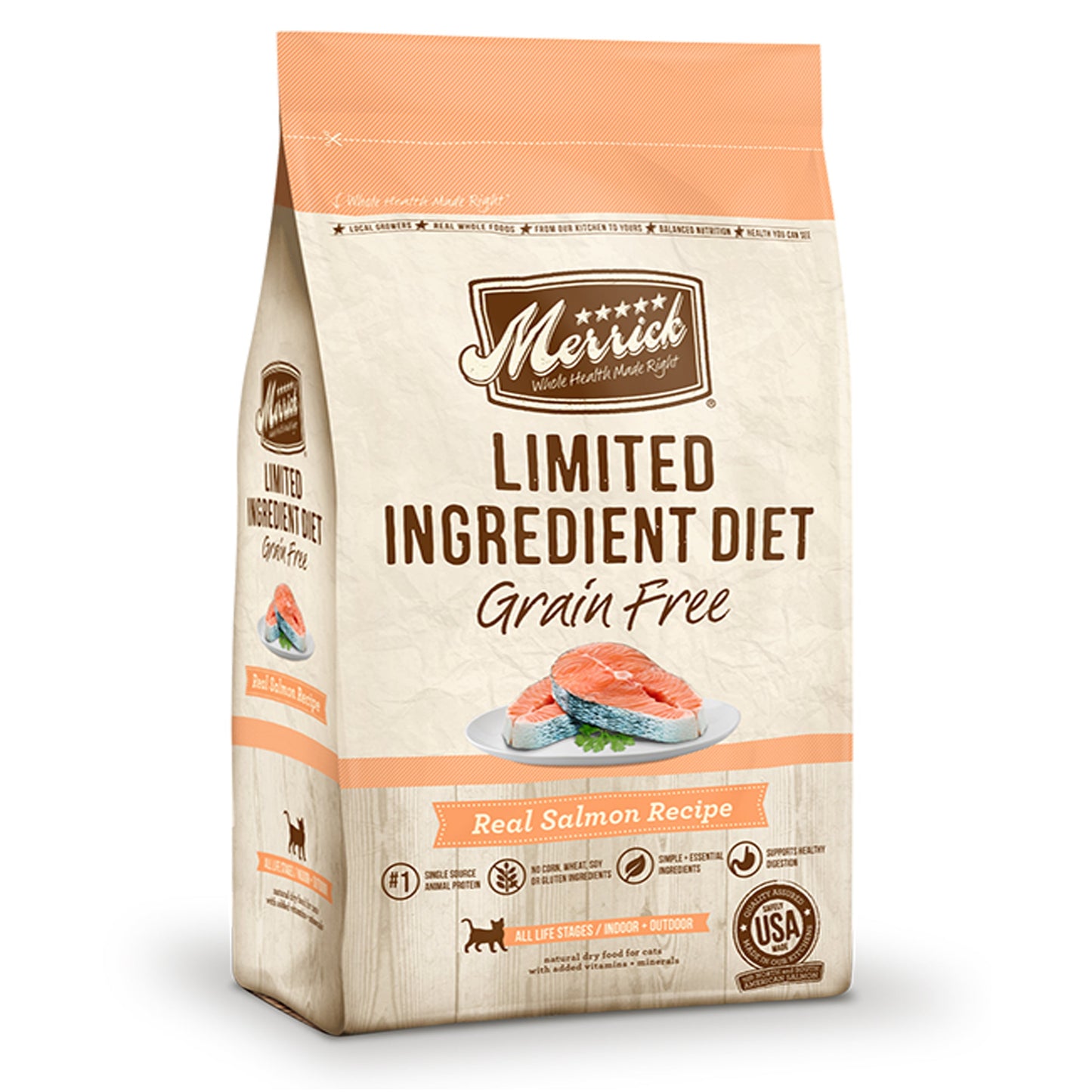 Merrick Limited Ingredient Diet Grain Free Real Salmon Recipe 4Lb