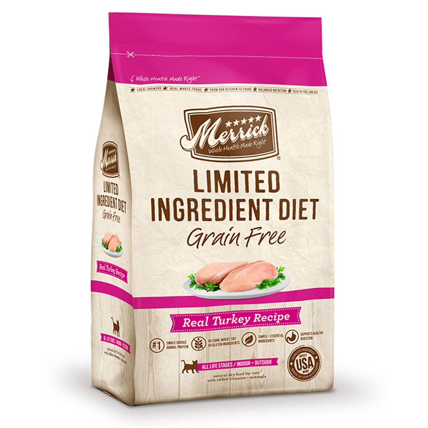 Merrick Limited Ingredient Diet Grain Free Real Turkey Recipe 12Lb