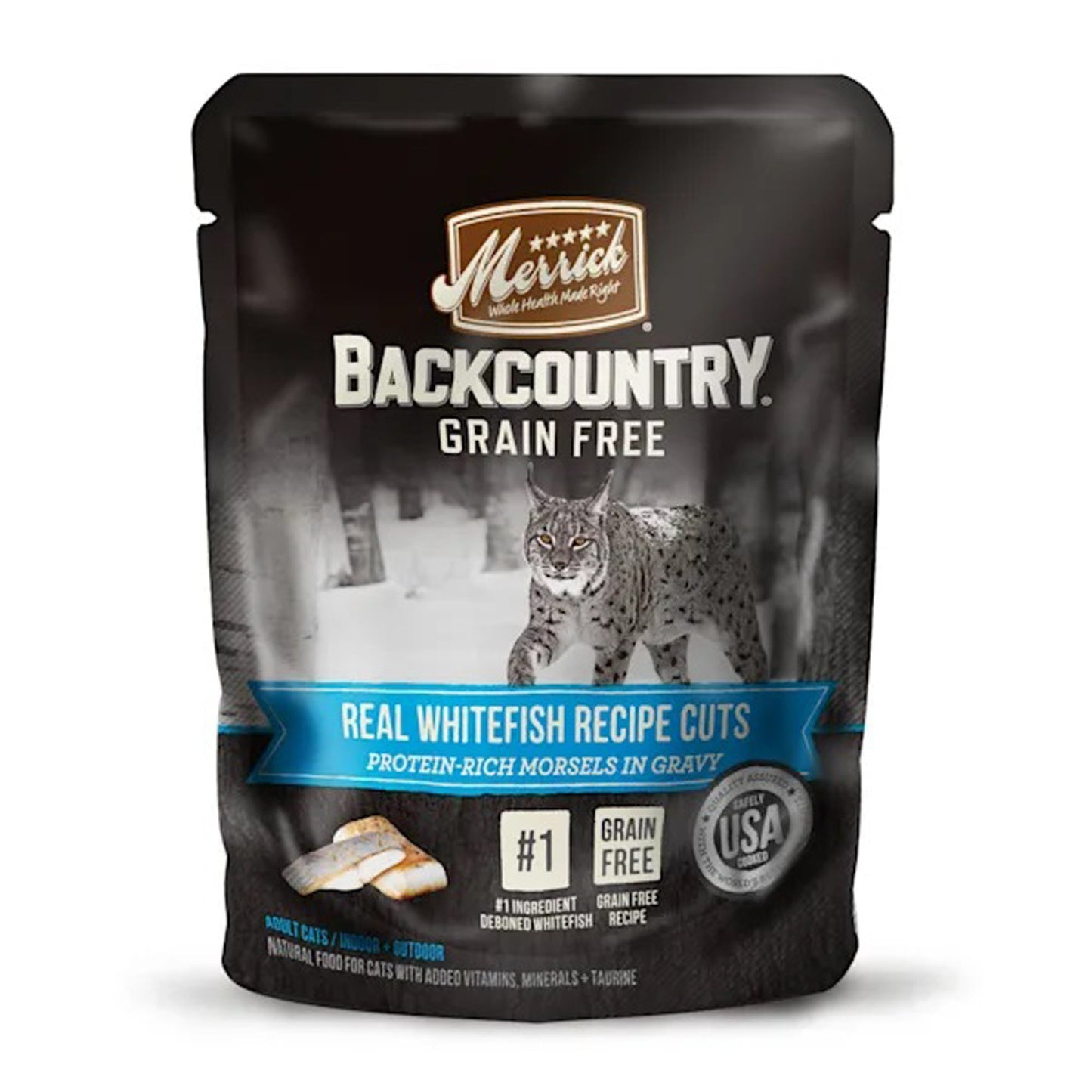 Merrick Cat Backcountry Real Whitefish 3oz. (Case of 24)