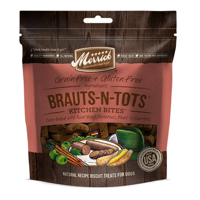 Merrick Kitchen Bites Brauts-N-Tots 9 oz.