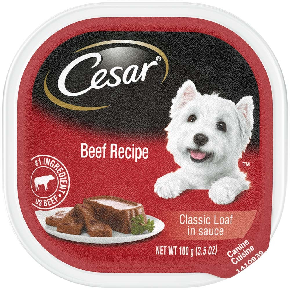 Cesar Classic Loaf in Sauce Adult Wet Dog Food Beef 3.5oz. (Case of 24)