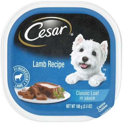 Cesar Classic Loaf in Sauce Adult Wet Dog Food Lamb 3.5oz. (Case of 24)