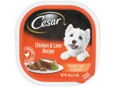 Cesar Classic Loaf in Sauce Adult Wet Dog Food Chicken & Liver 3.5oz. (Case of 24)