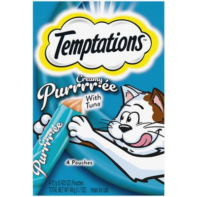 Temptations Creamy Purrrr-ee Cat Treats Tuna 1.7oz. (Case of 11)