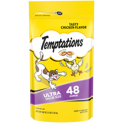 Temptations Classics Crunchy & Soft Adult Cat Treats Tasty Chicken 1ea/48oz.