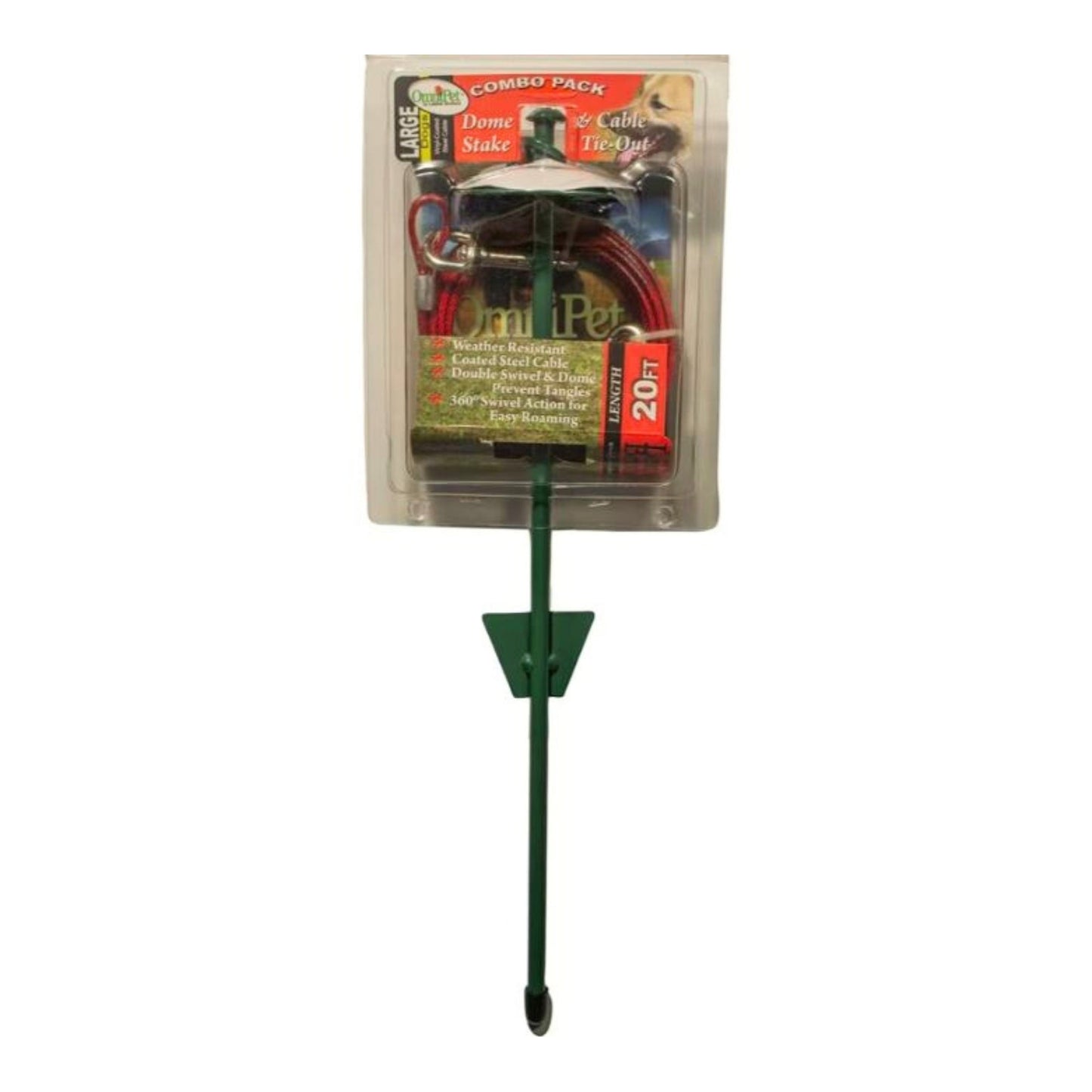 Omni Pet Dome Stake/Cable Combo  20ft.