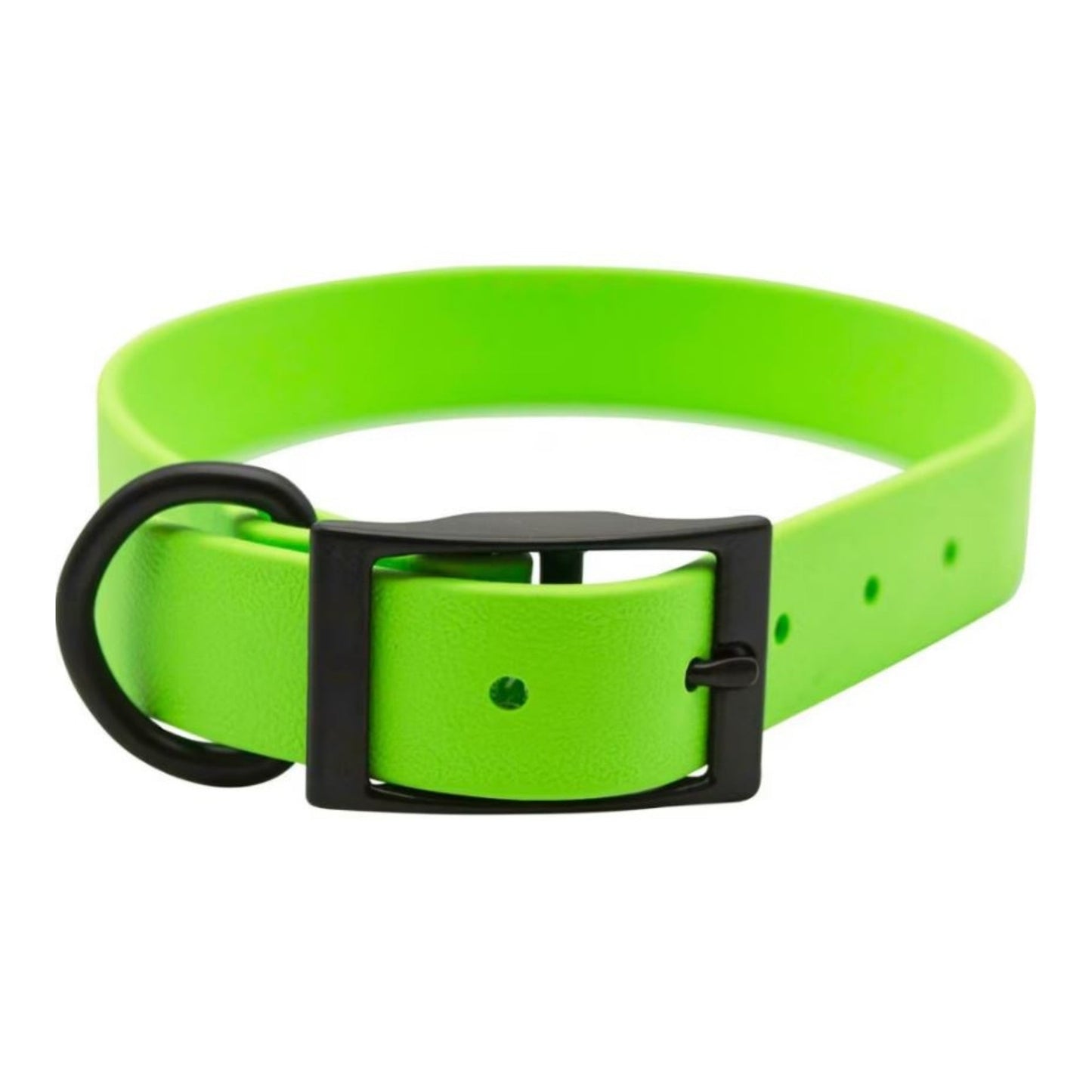 Omni Pet Zeta Biothane Dog Collar with Blk Hardware Lime Green 1 x 26in.