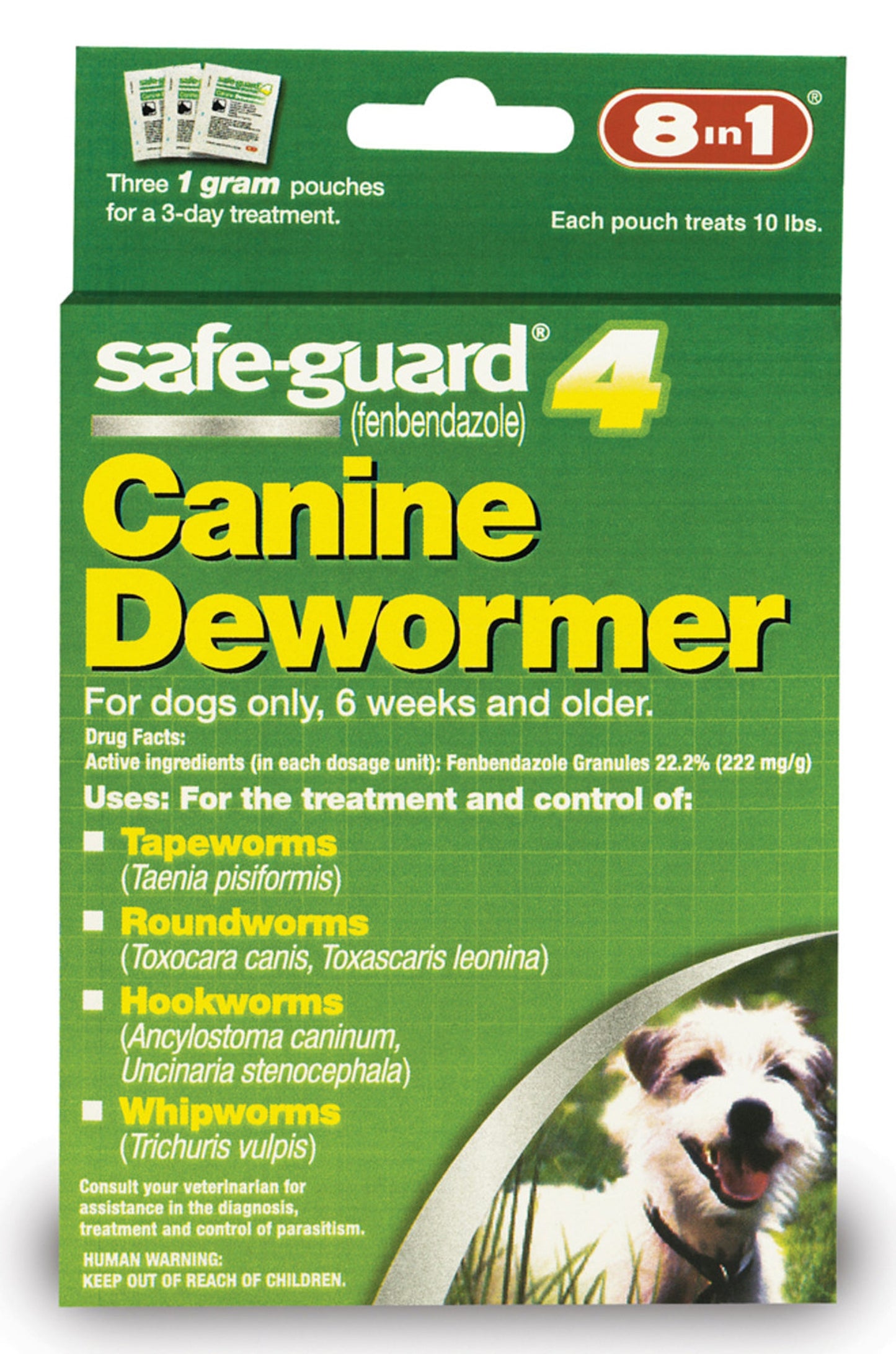 Safeguard 4 Canine Dewormer for Small Dogs 1gm