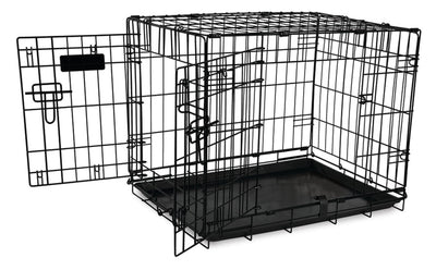 Petmate 2 Door Training Retreat Dog Kennel Black 1ea/24 in