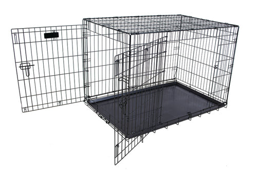 Petmate 2 Door Training Retreat Dog Kennel Black 1ea/42 in