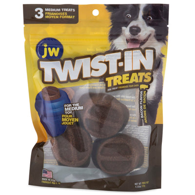 JW Pet Twist-In Treat Refill Bacon 1ea/MD, 3 pk