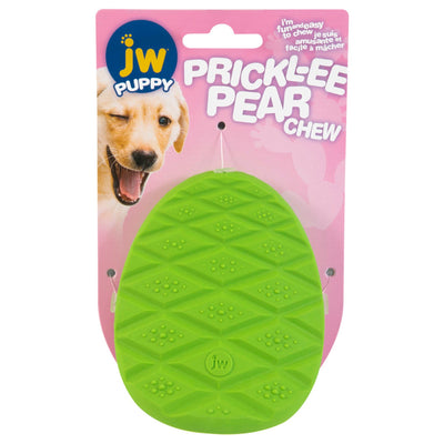 JW Pet Prickl-ee Pear Puppy Teether Chew Toy 1ea/Puppy