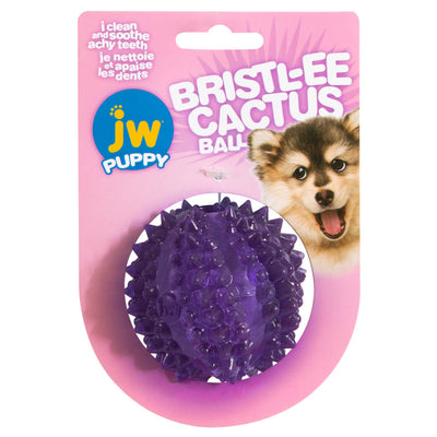 JW Pet Bristl-ee Cactus Ball Puppy Toy 1ea/Puppy