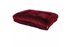 LA Z BOY Rosie Dog Lounger Bed Velvet Merlot 1ea/35 In X 27 in, One Size
