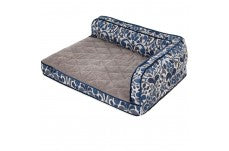 LA Z BOY Sadie Sofa Bed Cobalt Blue Jacquard 1ea/38 In X 29 in